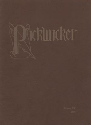 Primary view of object titled 'The Pickwicker, Volume 20, 1952'.