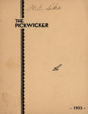 Primary view of object titled 'The Pickwicker, Volume 1, Number 1, 1933'.