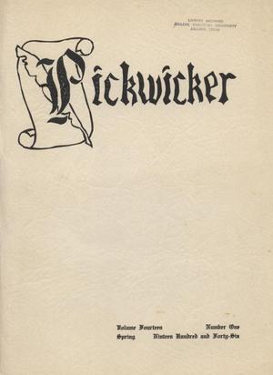 The Pickwicker, Volume 14, Number 1, Spring 1946
