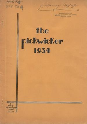 The Pickwicker, Volume 2, Number 1, April 1934
