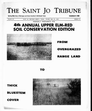 Primary view of object titled 'The Saint Jo Tribune (Saint Jo, Tex.), Vol. 65, No. 24, Ed. 1 Friday, May 10, 1963'.