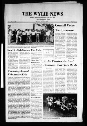 Primary view of object titled 'The Wylie News (Wylie, Tex.), Vol. 36, No. 16, Ed. 1 Thursday, October 6, 1983'.