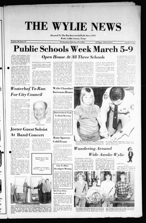 The Wylie News (Wylie, Tex.), Vol. 36, No. 37, Ed. 1 Wednesday, February 29, 1984
