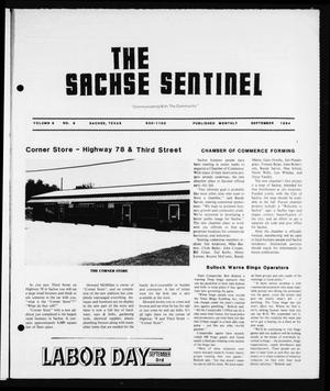 Primary view of object titled 'The Sachse Sentinel (Sachse, Tex.), Vol. 9, No. 9, Ed. 1 Saturday, September 1, 1984'.