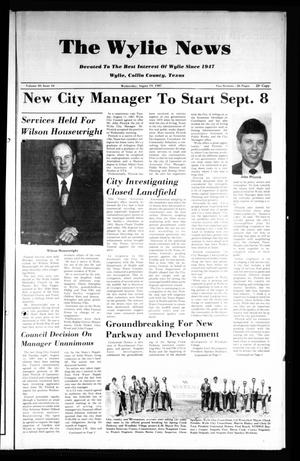 The Wylie News (Wylie, Tex.), Vol. 40, No. 10, Ed. 1 Wednesday, August 19, 1987