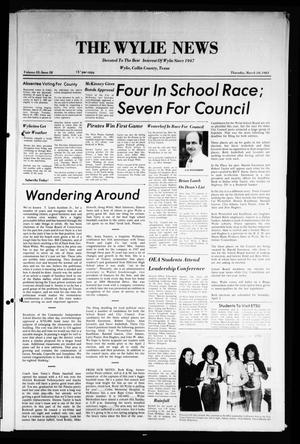 Primary view of object titled 'The Wylie News (Wylie, Tex.), Vol. 35, No. 38, Ed. 1 Thursday, March 10, 1983'.