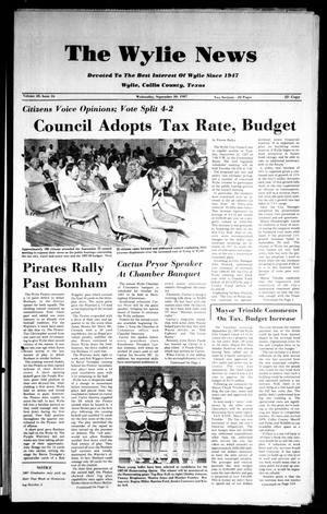 The Wylie News (Wylie, Tex.), Vol. 40, No. 16, Ed. 1 Wednesday, September 30, 1987
