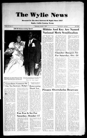 The Wylie News (Wylie, Tex.), Vol. 40, No. 17, Ed. 1 Wednesday, October 7, 1987