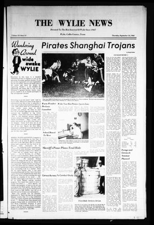The Wylie News (Wylie, Tex.), Vol. 35, No. 13, Ed. 1 Thursday, September 16, 1982
