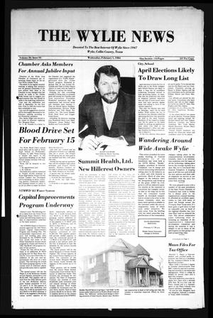 The Wylie News (Wylie, Tex.), Vol. 36, No. 33, Ed. 1 Wednesday, February 1, 1984