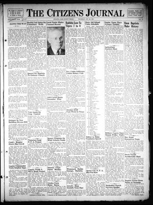The Citizens Journal (Atlanta, Tex.), Vol. 59, No. 41, Ed. 1 Thursday, October 20, 1938