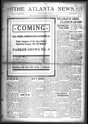 The Atlanta News. (Atlanta, Tex.), Vol. 11, No. 10, Ed. 1 Thursday, October 20, 1910