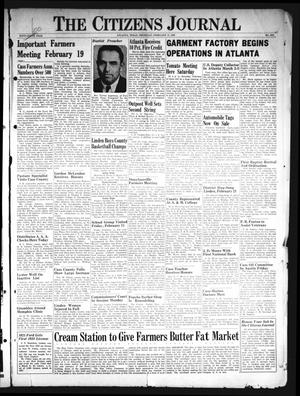 The Citizens Journal (Atlanta, Tex.), Vol. 59, No. 6, Ed. 1 Thursday, February 17, 1938