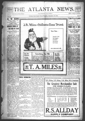 The Atlanta News. (Atlanta, Tex.), Vol. 11, No. 18, Ed. 1 Thursday, December 15, 1910