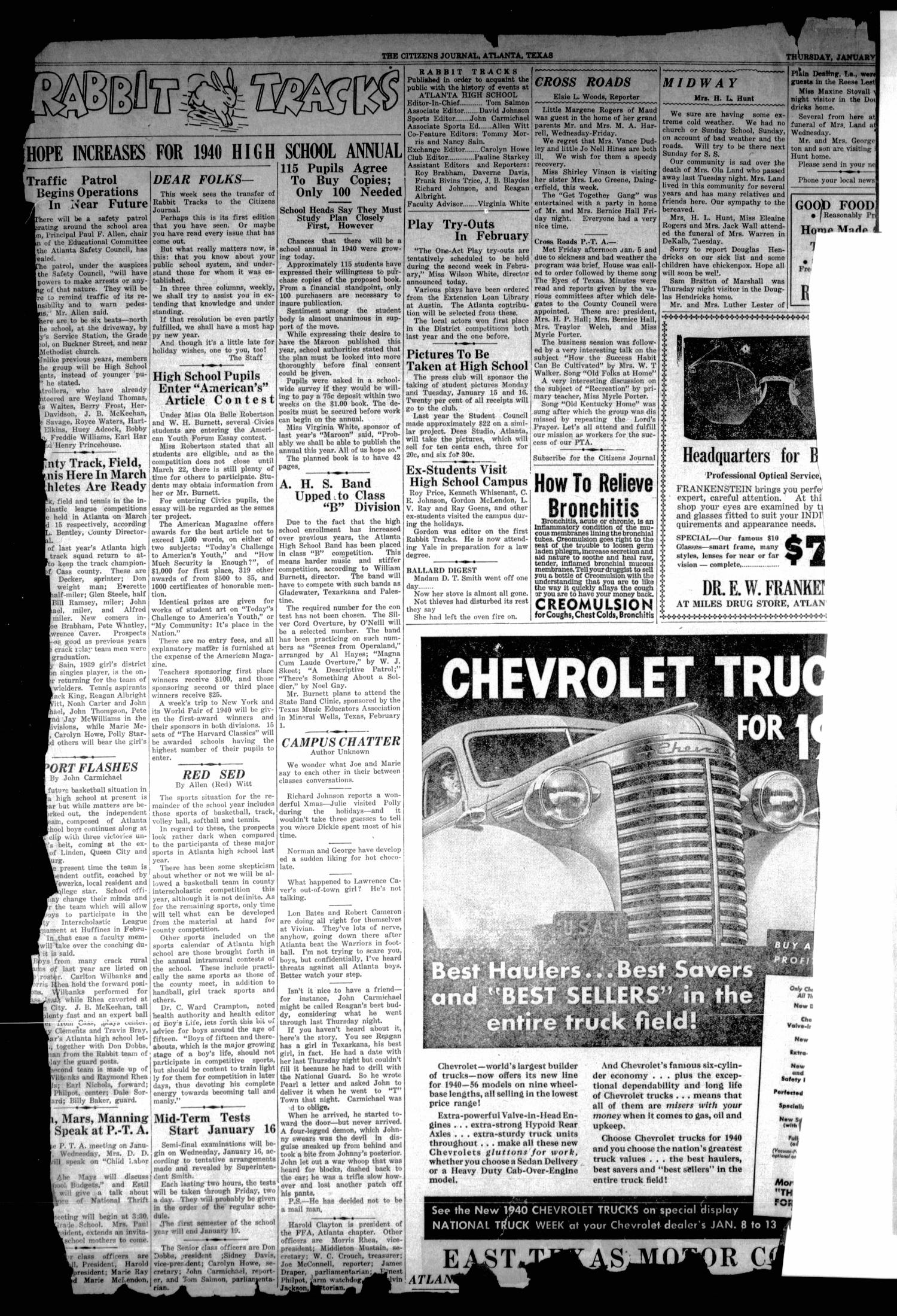 The Citizens Journal (Atlanta, Tex.), Vol. [61], No. 1, Ed. 1 Thursday, January 11, 1940
                                                
                                                    [Sequence #]: 2 of 8
                                                
