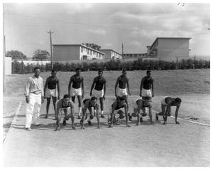 Primary view of object titled 'Anderson High School track students'.