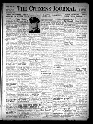 The Citizens Journal (Atlanta, Tex.), Vol. 62, No. 7, Ed. 1 Thursday, February 20, 1941