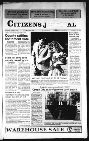 Citizens Journal (Atlanta, Tex.), Vol. 112, No. 45, Ed. 1 Wednesday, October 24, 1990