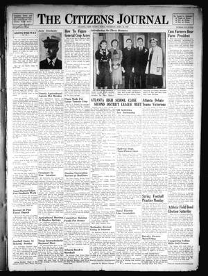 The Citizens Journal (Atlanta, Tex.), Vol. 59, No. 14, Ed. 1 Thursday, April 14, 1938