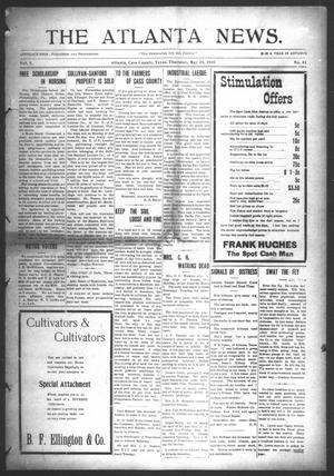 Primary view of object titled 'The Atlanta News. (Atlanta, Tex.), Vol. 10, No. 41, Ed. 1 Thursday, May 26, 1910'.