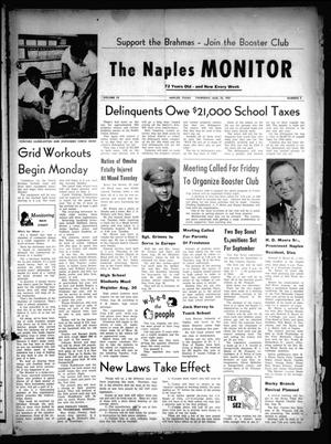 Primary view of object titled 'The Naples Monitor (Naples, Tex.), Vol. 72, No. 4, Ed. 1 Thursday, August 22, 1957'.