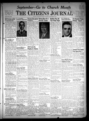 The Citizens Journal (Atlanta, Tex.), Vol. 61, No. 38, Ed. 1 Thursday, September 26, 1940