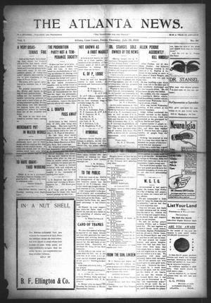 Primary view of object titled 'The Atlanta News. (Atlanta, Tex.), Vol. 10, No. 50, Ed. 1 Thursday, July 28, 1910'.