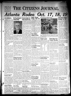The Citizens Journal (Atlanta, Tex.), Vol. 62, No. 41, Ed. 1 Thursday, October 16, 1941