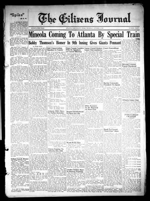 The Citizens Journal (Atlanta, Tex.), Vol. 71, No. 40, Ed. 1 Thursday, October 4, 1951