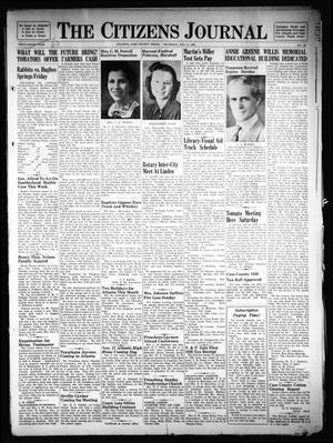 The Citizens Journal (Atlanta, Tex.), Vol. 59, No. 43, Ed. 1 Thursday, November 3, 1938