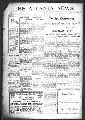 The Atlanta News. (Atlanta, Tex.), Vol. 10, No. 6, Ed. 1 Thursday, September 23, 1909