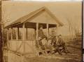 Thumbnail image of item number 1 in: 'Railroad Survey Crew Members in Gazebo, c. 1902'.