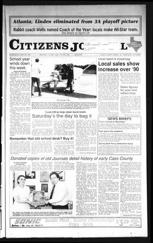 Citizens Journal (Atlanta, Tex.), Vol. 112, No. 103, Ed. 1 Wednesday, May 29, 1991