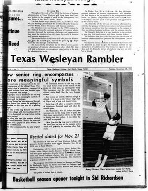 The Rambler (Fort Worth, Tex.), Vol. 49, No. 11, Ed. 1 Tuesday, November 19, 1974