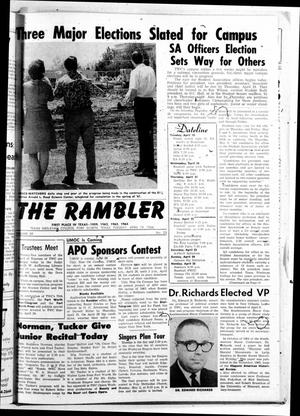 The Rambler (Fort Worth, Tex.), Vol. 39, No. 25, Ed. 1 Tuesday, April 19, 1966