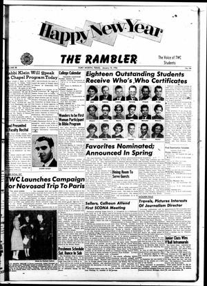 The Rambler (Fort Worth, Tex.), Vol. 28, No. 14, Ed. 1 Tuesday, January 10, 1956