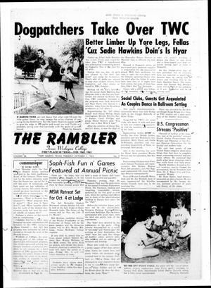The Rambler (Fort Worth, Tex.), Vol. 36, No. 2, Ed. 1 Tuesday, October 1, 1963