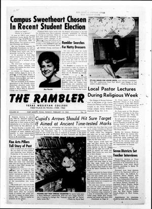 The Rambler (Fort Worth, Tex.), Vol. 35, No. 16, Ed. 1 Tuesday, February 12, 1963