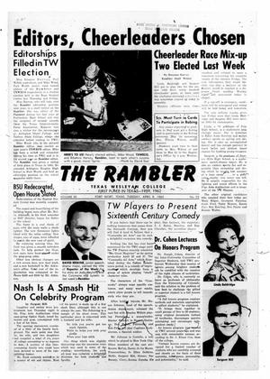 The Rambler (Fort Worth, Tex.), Vol. 35, No. 23, Ed. 1 Tuesday, April 9, 1963