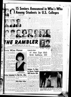 The Rambler (Fort Worth, Tex.), Vol. 39, No. 11, Ed. 1 Tuesday, November 23, 1965