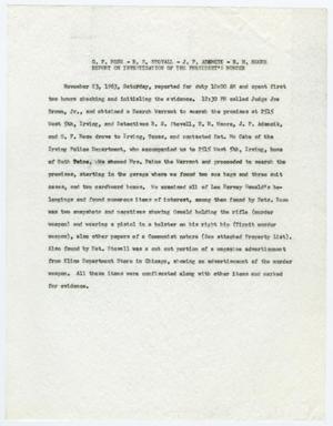 Primary view of object titled '[Report on Investigation of the President's Murder by Detectives #2]'.
