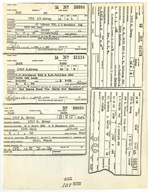 [Criminal Record of prior arrests of Jack Ruby #1]