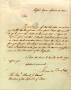 Primary view of [Letter from Lorenzo de Zavala to Burnet] September 11th 1836