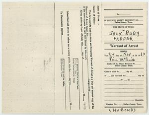 [Warrant of Arrest for Jack Ruby, November 24, 1963 #1]