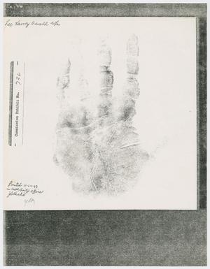 [Photocopies of Lee Harvey Oswald's hand prints]