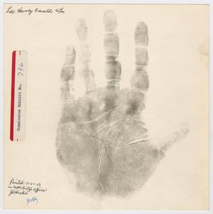 [Left Handprint of Lee Harvey Oswald]