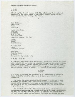 Primary view of object titled '[Information After Ruby Killed Oswald Page 1 #4]'.