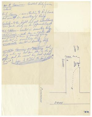 [Handwritten Note With Officers Names Involved in Jack Ruby's Arrest]