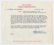 Letter: [Memorandum by Charles Batchelor for benefit sales for Dallas firemen…