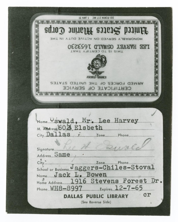 Lee Harvey Oswald S Id Cards The Portal To Texas History